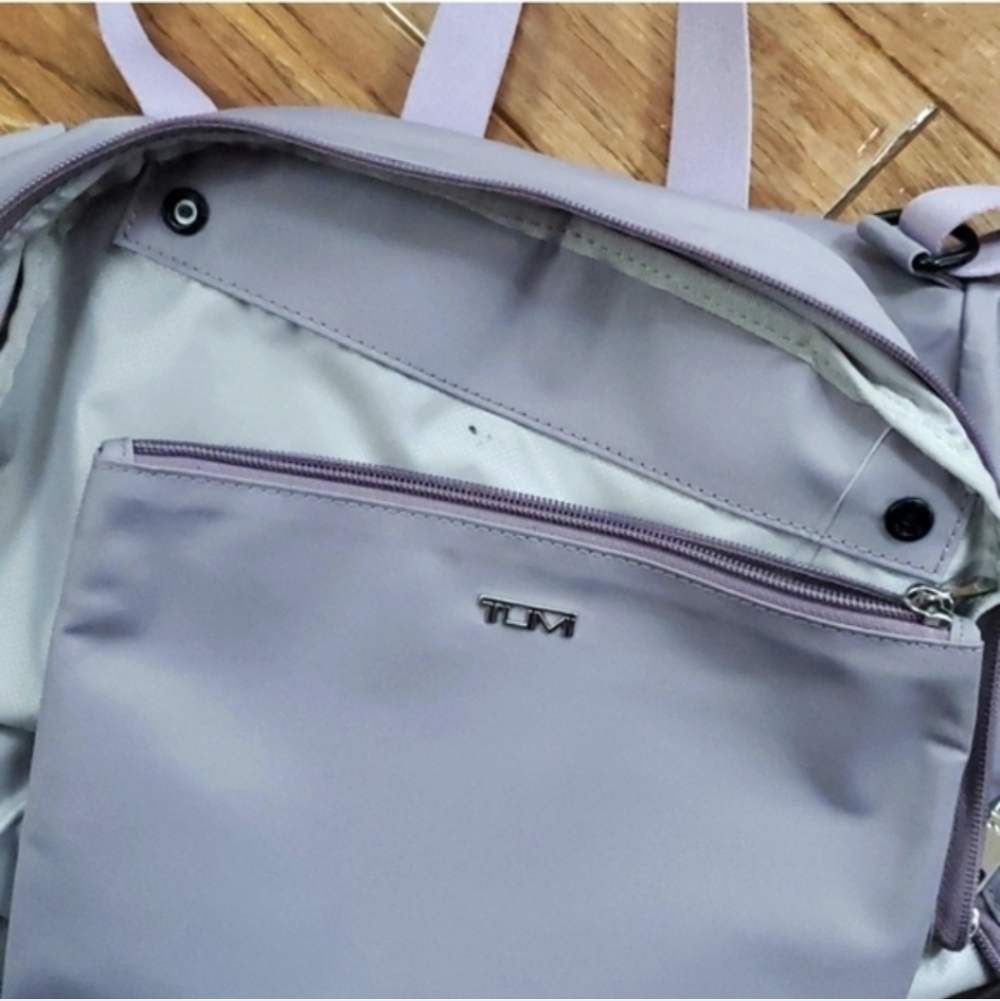 Tumi Voyageur Just In Case Lilac Travel Backpack - Picture 8 of 8